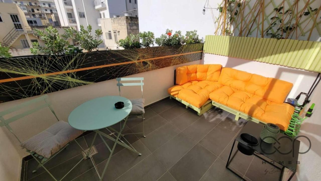 Modern - 50 M From Sea - Free Wi-Fi - Super Cool - Terrace - Fully Air-Conditioned San Pawl il-Baħar Eksteriør bilde