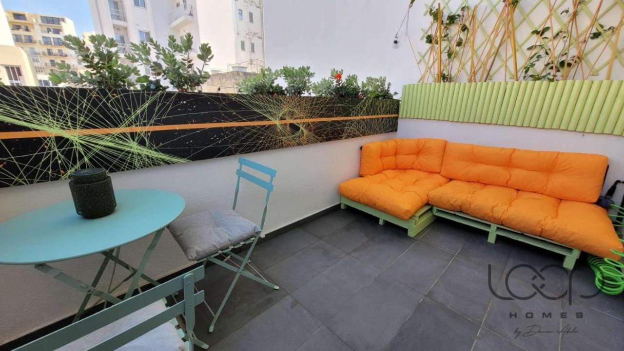 Modern - 50 M From Sea - Free Wi-Fi - Super Cool - Terrace - Fully Air-Conditioned San Pawl il-Baħar Eksteriør bilde